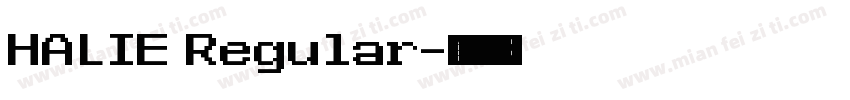 HALIE Regular字体转换
